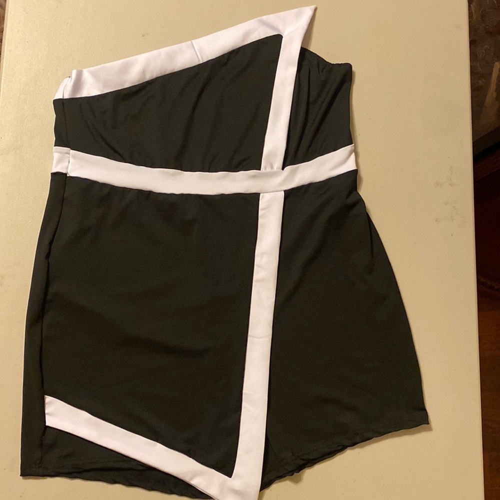 Tube Romper, Casual Asymmetrical Sleeveless Romper, Women's Plus Size Clothing